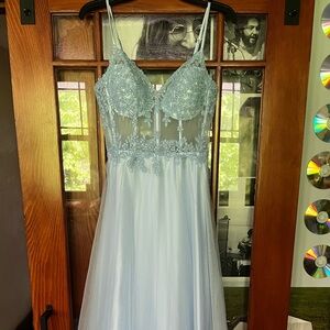 LIGHT BLUE PROM DRESS!!!